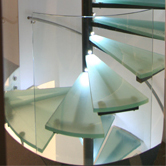 Glastreppe Anfertigung nach Architektenentwurf